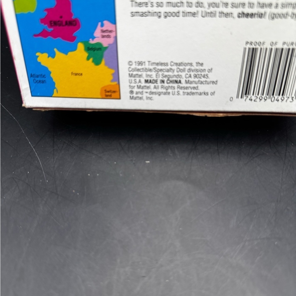 Barbie Vtg 1991 ENGLISH BARBIE #4973 Dolls of the World Collection Damaged Box - Picture 13 of 16